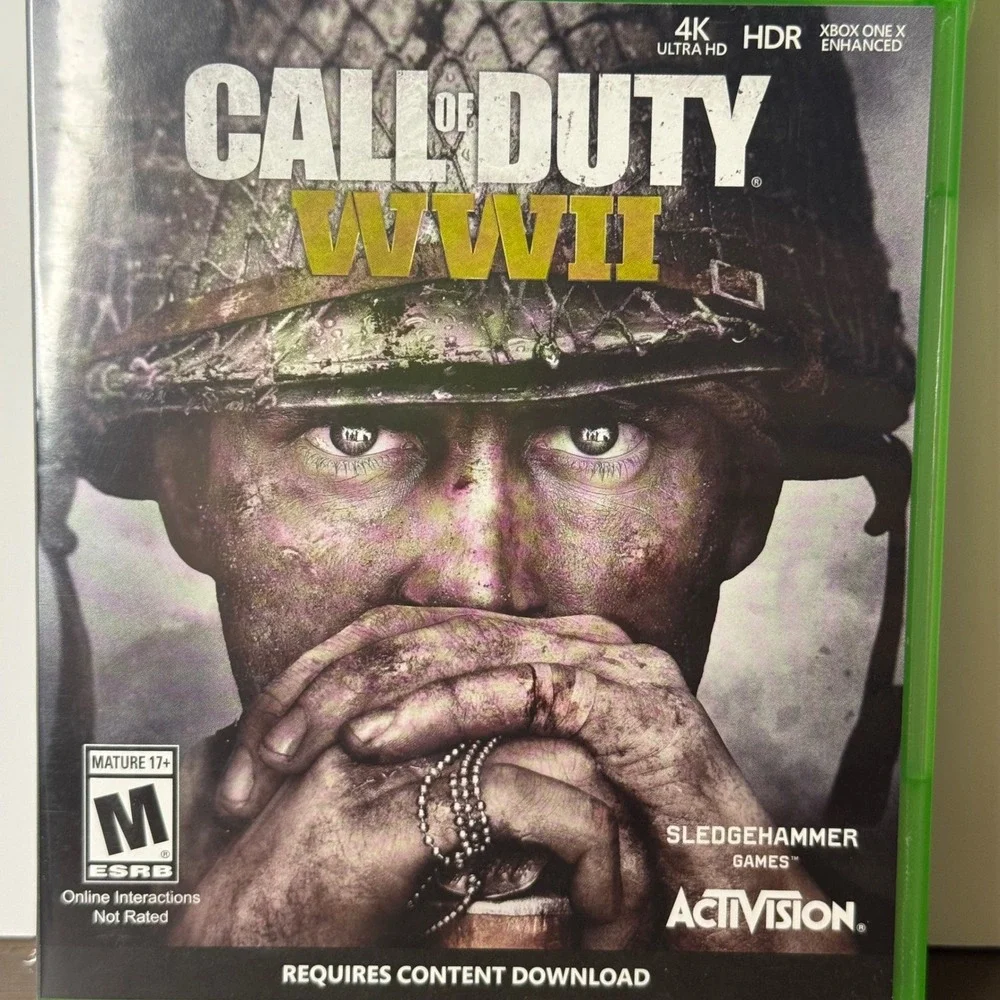 Xbox One Call of Duty WWII Video Game 4K HDR Sledgehammer Activision CIB‎